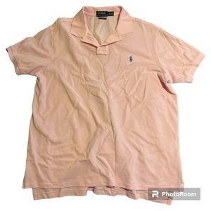 Ralph Lauren men’s soft pink polo shirt size XL